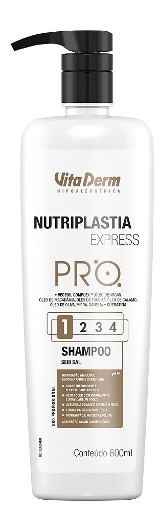 SHAMPOO NUTRIPLASTIA EXPRESS 600ml VITA DERM