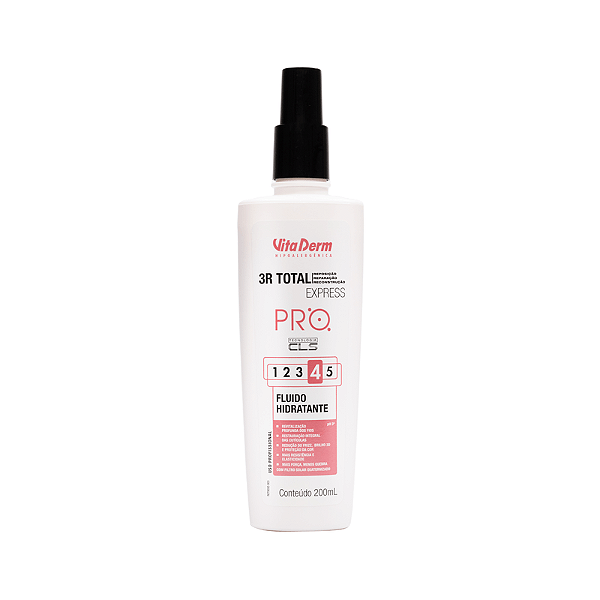 Vita Derm 3R Total Express Fluido Hidratante Capilar 200ml