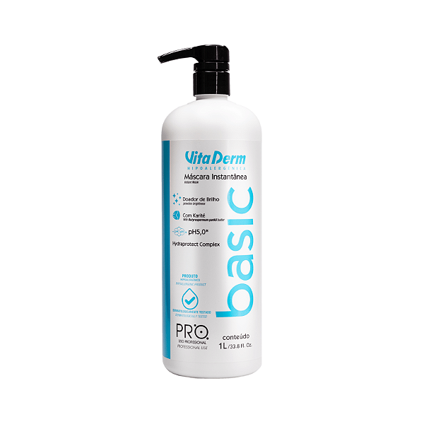 Vita Derm Basic Máscara Instantânea Super Brilho 1L
