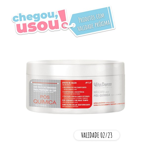 MÁSCARA PÓS QUÍMICA 300g VITA DERM