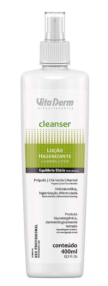 LOÇÃO HIGIENIZANTE CLEANSER 400ML VITA DERM - CYCLE