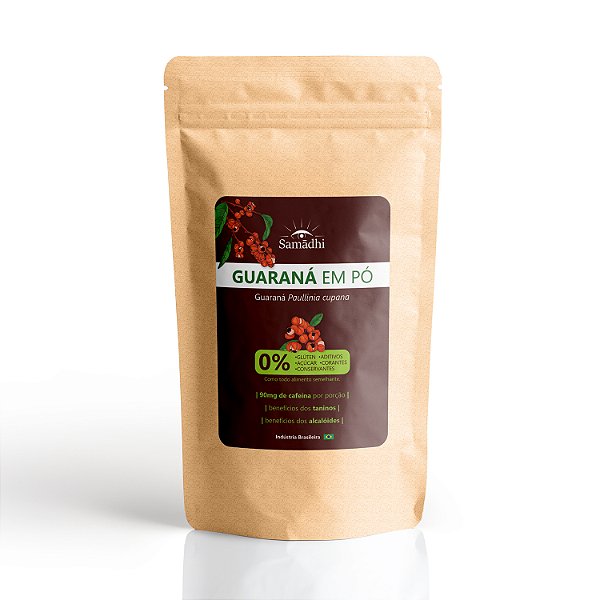 Guaraná em Pó Samadhi 100g - 100% Puro e Natural