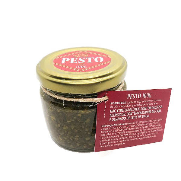 PESTO DE MANJERICÃO 100G