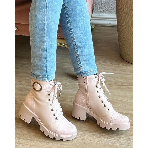 BOTA TRATORADA CROCO ROSE