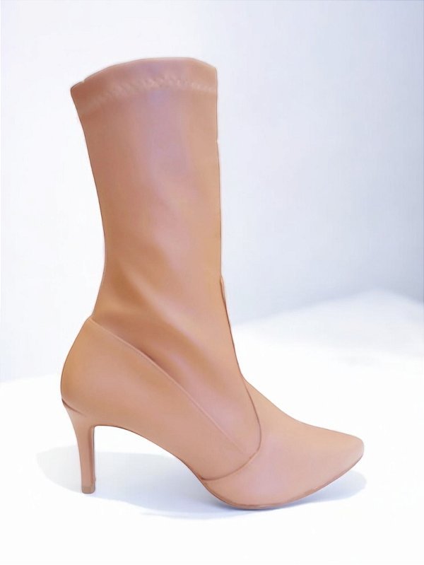 BOTA STRETCH SALTO FINO CARAMELO