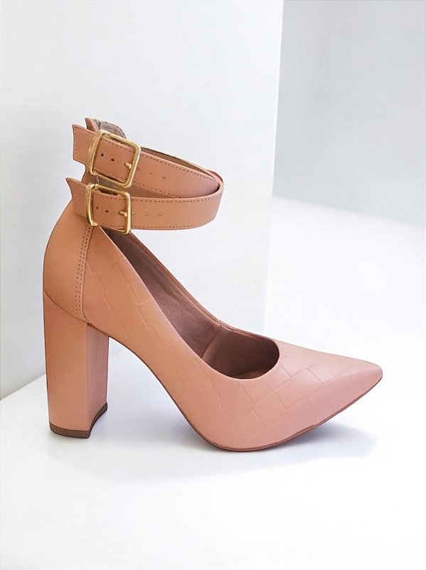SCARPIN MAXI TRANÇA ROSADO