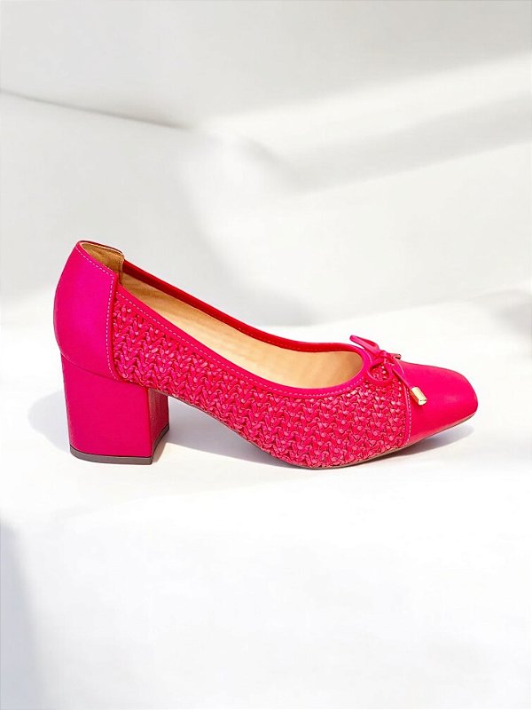 SCARPIN ALLYMA CHANEL TRAMA ROUGE