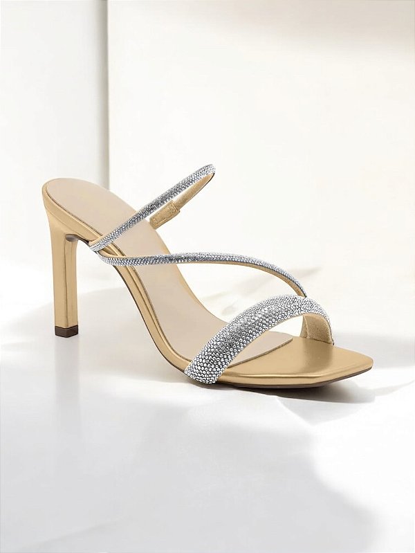 SANDÁLIA ALLYMA SHINE OURO