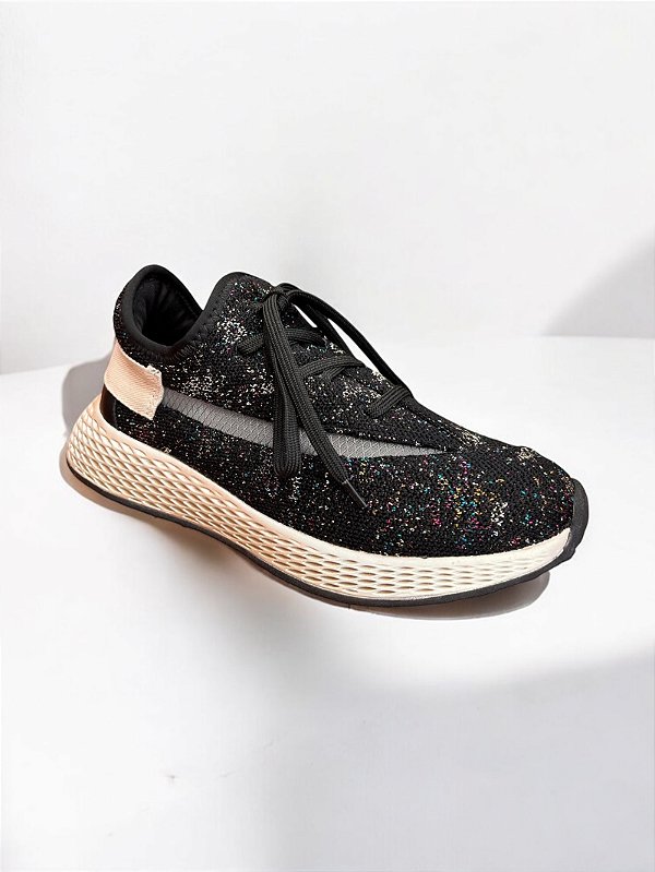 TÊNIS ALLYMA TRICOT DUNAS PRETO