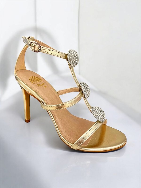 SANDÁLIA ALTA ALLYMA ESTELA OURO