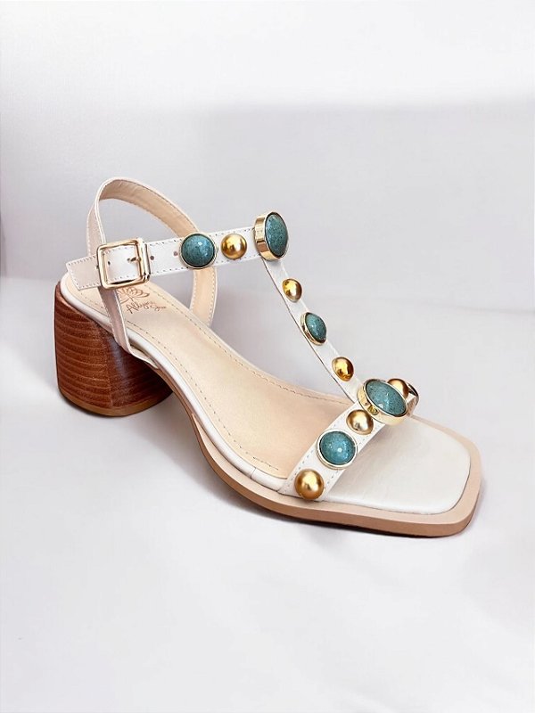 SANDÁLIA ALLYMA OFF BULGARI PEDRAS