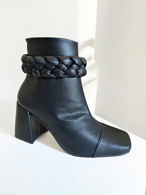 BOTA ALLYMA TRANÇA PRETO