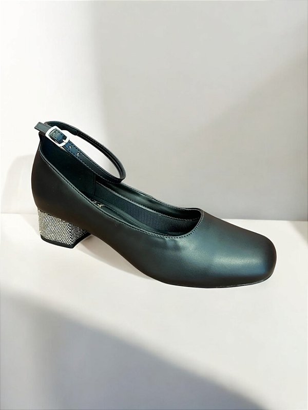 SCARPIN ALLYMA SHINE PRETO
