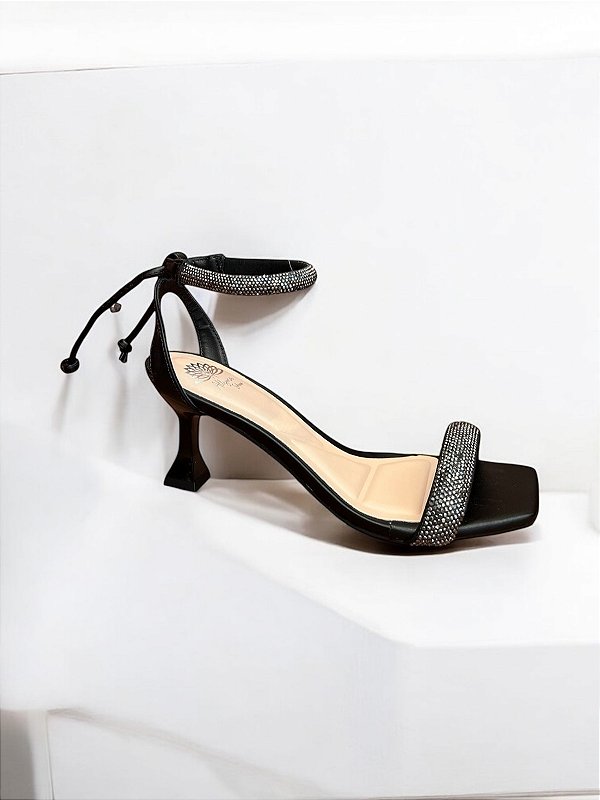 SANDÁLIA ALLYMA GLOW PRETO