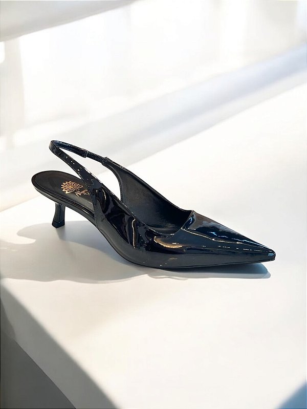 SCARPIN ALLYMA VERNIZ PRETO