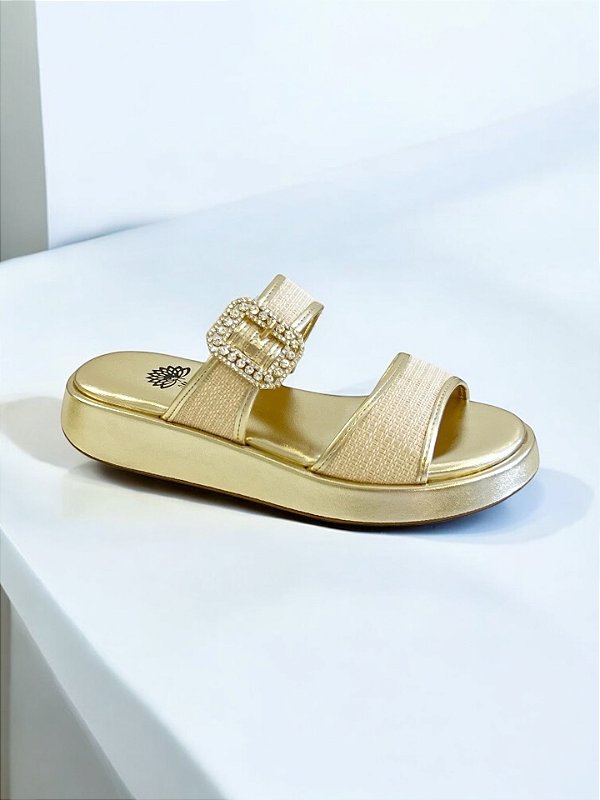 RASTEIRA FLAT ALLYMA RAFIA OURO