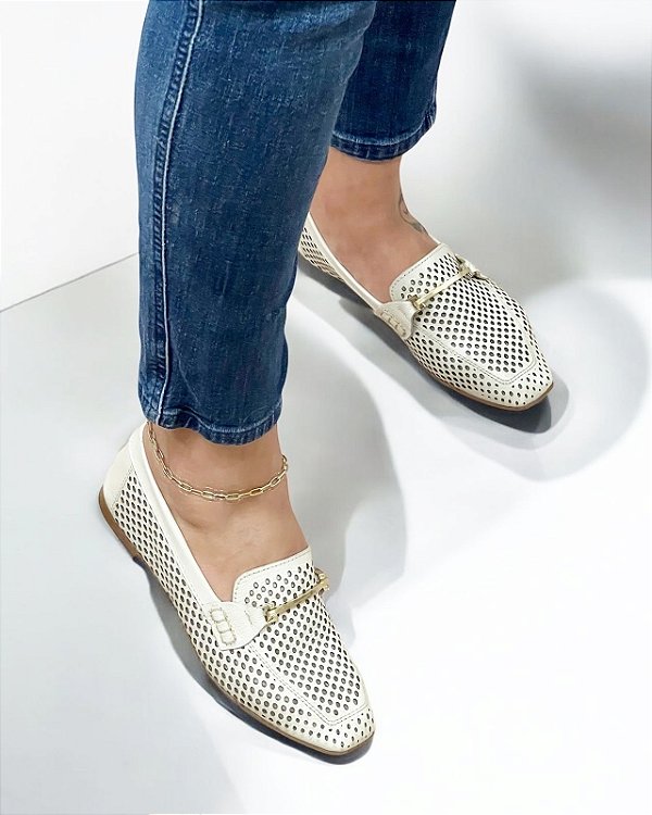 MOCASSIM ALLYMA COURO ELOA OFF