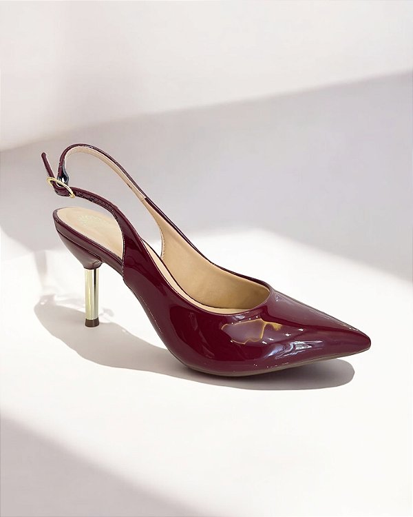 SCARPIN ALLYMA BASIC FLORA MALBEC