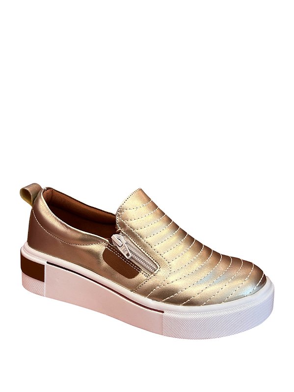 TÊNIS SLIP ALLYMA LIVIA OURO