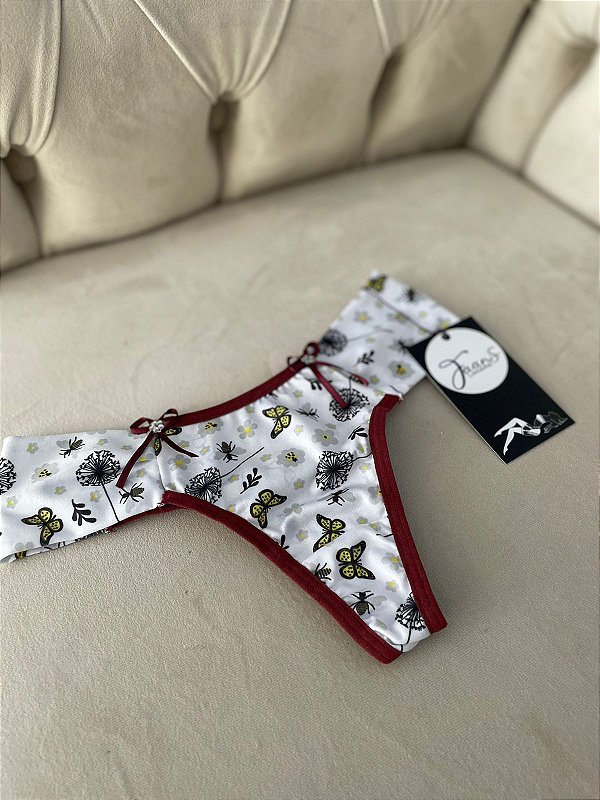 CALCINHA FIO MICROFIBRA CÓS LARGO KIM