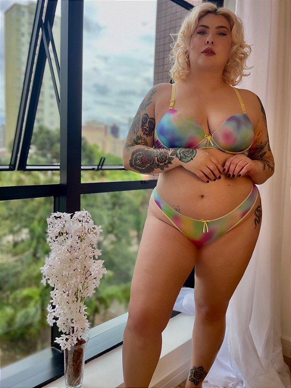 CONJUNTO PLUS SIZE TYE DYE