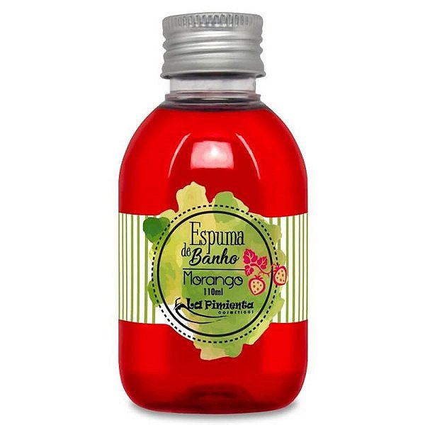 Espuma De Banho Sensual De Morango 110ml La Pimienta