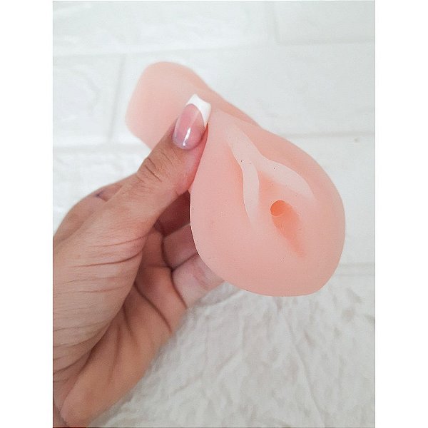 Masturbador Mini Vagina Em Cyberskin 12x4,5 cm