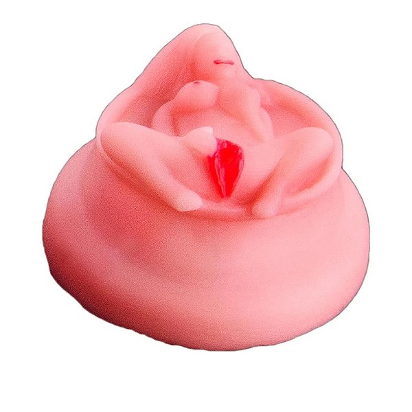 Tampa Para Lata Vagina Hot FlowersTampa para lata de cerveja ou refrigerante, no formato de vagina, com orifício para a saída do líquido. Uma gostosa brincadeira.