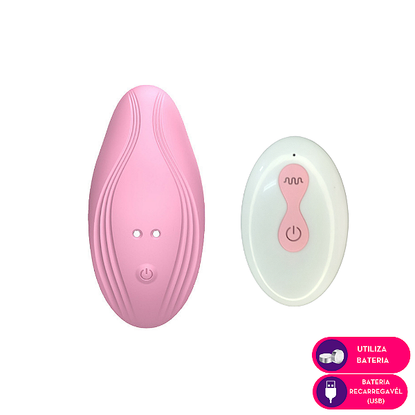 Vibrador de Calcinha Recarregável e 10 modos de Vibração