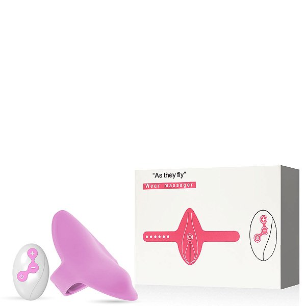 Vibrador de Calcinha Recarregável com Tiras , Possui 10 Modos de Vibração Via Controle Remoto