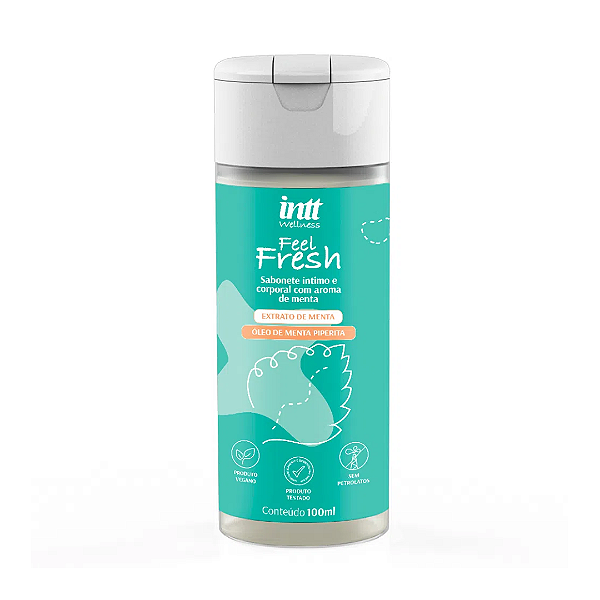 Feel Fresh Sabonete Íntimo e Corporal MENTA 100ml Intt Wellness