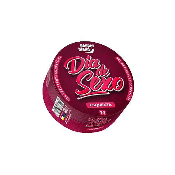 Pomada Dia De Sexo Gel Deslizante Comestível Que Esquenta 7g