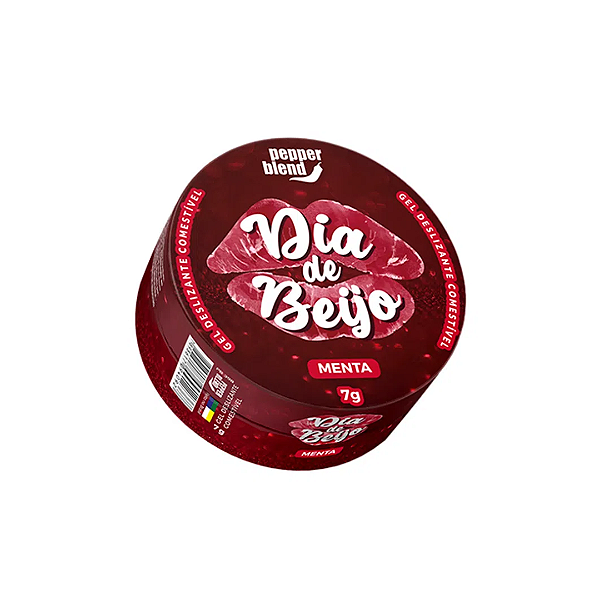 Pomada Dia De Beijo Gel Deslizante Comestível Sabor de Menta 7g