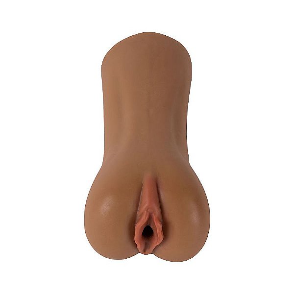Masturbador Masculino em Cyberskin MARRON - Formato Vagina