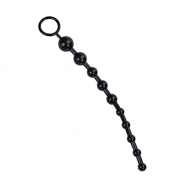 Plug Anal de Silicone com Bolinhas 32cm - Cores Sortidas