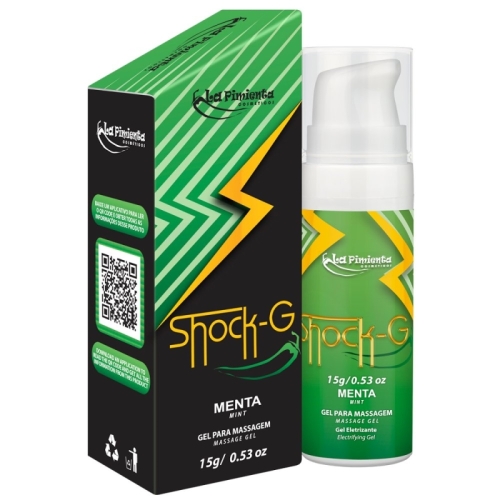 Shock-G Vibrador Líquido Excitante Beijável 15g MENTA La Pimienta