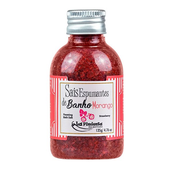 Sais De Banho Sensual De Morango 120g La Pimienta