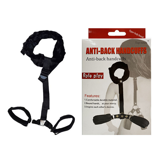 Algema de Contenção com Coleira – ANTI-BACK HANDCUFFS – SD-045