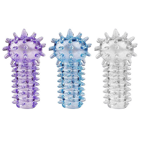 Dedeira com Saliências Massageadoras – FINGER SLEEVE DIG DIG