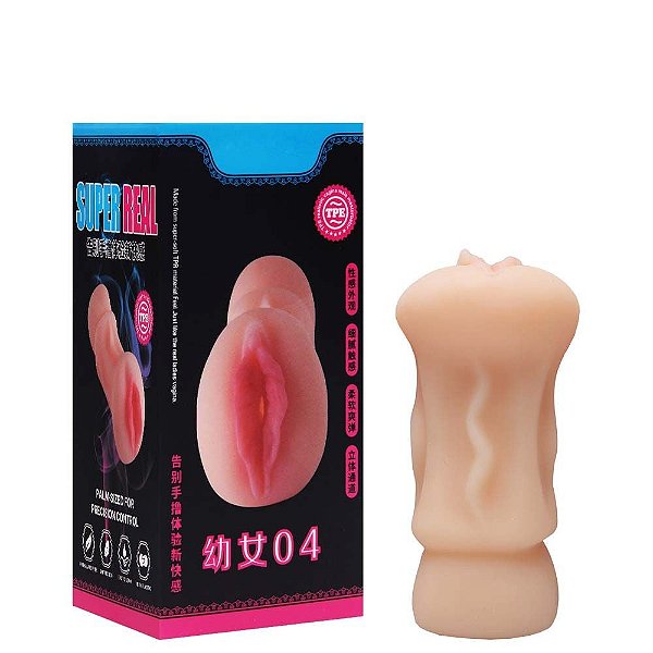 Masturbador Masculino em Cyberskin 13,5 x 6,8 cm - Formato Vagina 7