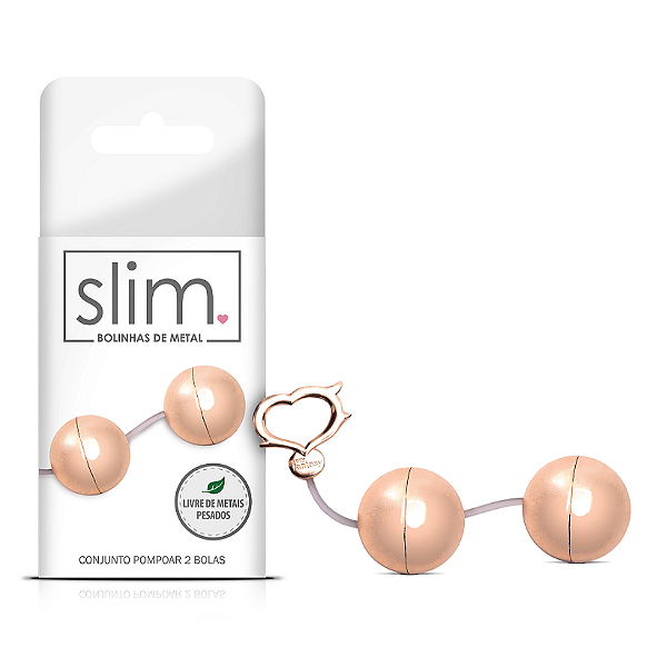 Conjunto Pompoarismo 2 Bolas Metal - Ø3,4CM Linha Slim