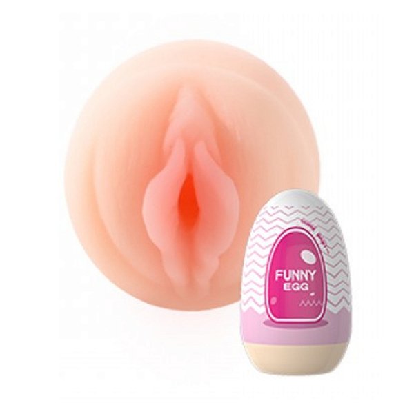 Funny Egg Masturbador Masculino Formato Vagina Em Cyberskin Vip Mix ROSA