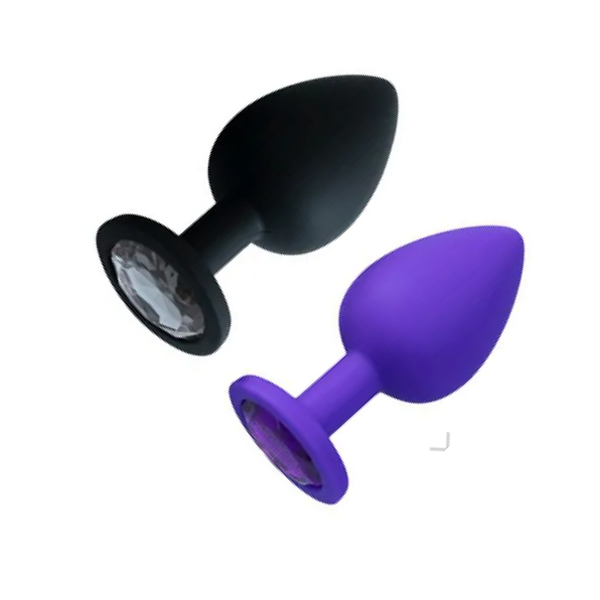 Plug Siliconado com Perola Arredondada TAMANHO G