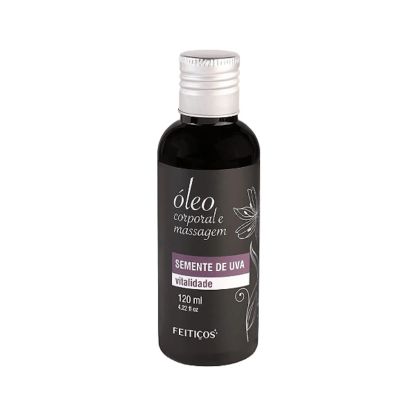 Óleo Corporal e Massagem Semente de Uva - Vitalidade - 120ml (NÃO É BEIJÁVEL)