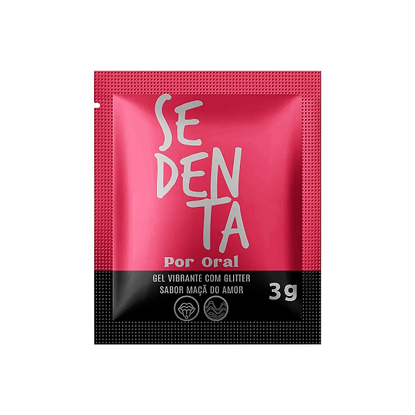 Sachê Sedenta Por Oral Maça do Amor Vibrante 3g