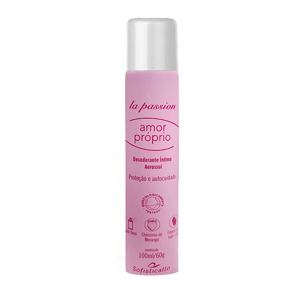 Amor Proprio Desodorante Intimo Aerossol Jato Seco Linha La Passion 100ml Sofisticatto