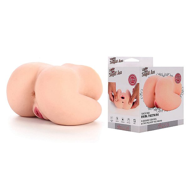 Masturbador Masculino - Bunda com Vagina e Ânus em Cyberskin 10,7x10,9x7 cm. - Super Realístico