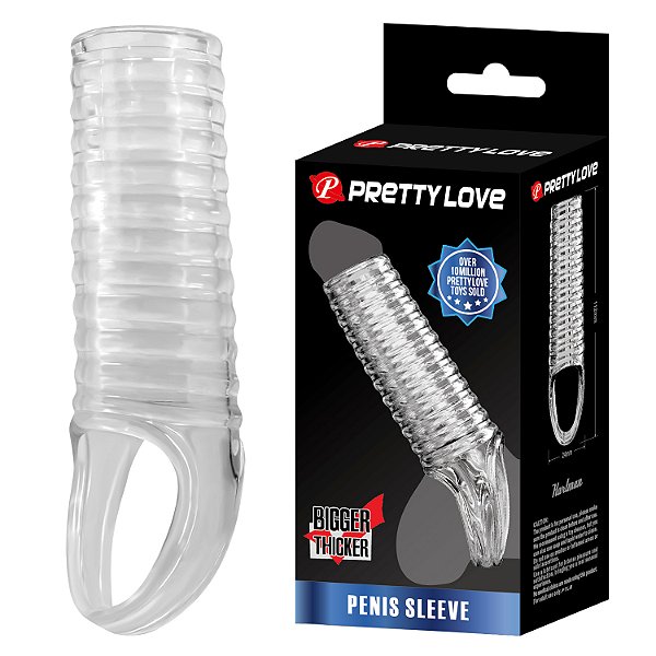 Meia Capa Peniana com Alça para o Escroto – PRETTY LOVE PENIS SLEEVE