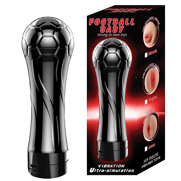 Masturbador Laterna Vagina Com Vibrador - Formato de Taça - A PILHA