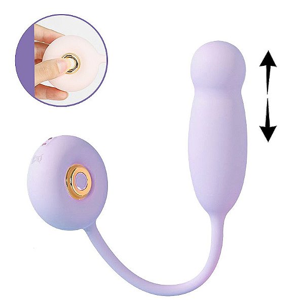 Bullet com Vai e Vem Recarregável com 1- Joyful Jolt ROSA